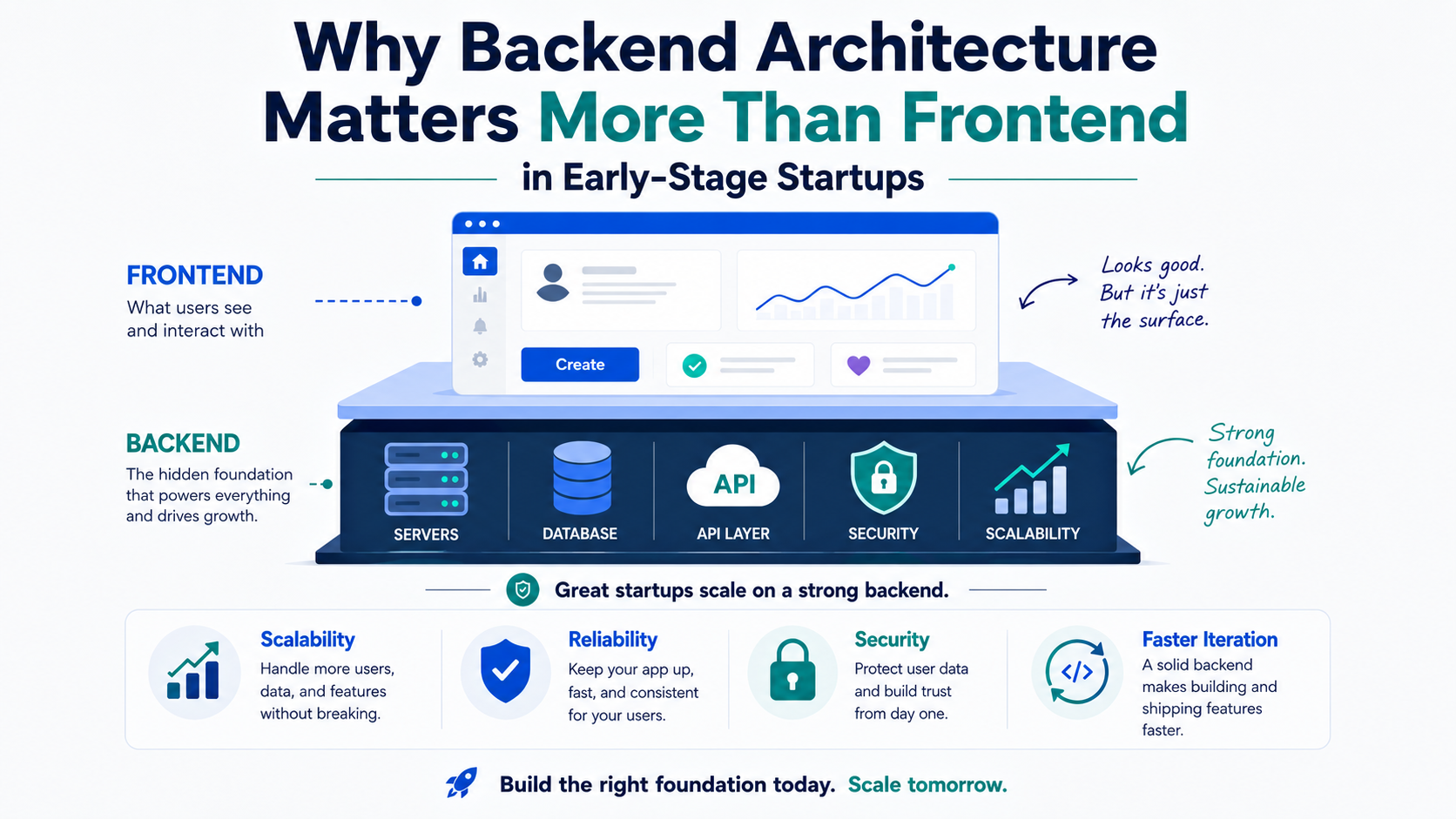 Why Backend Architecture Matters More Than Frontend in Early-Stage Startups
